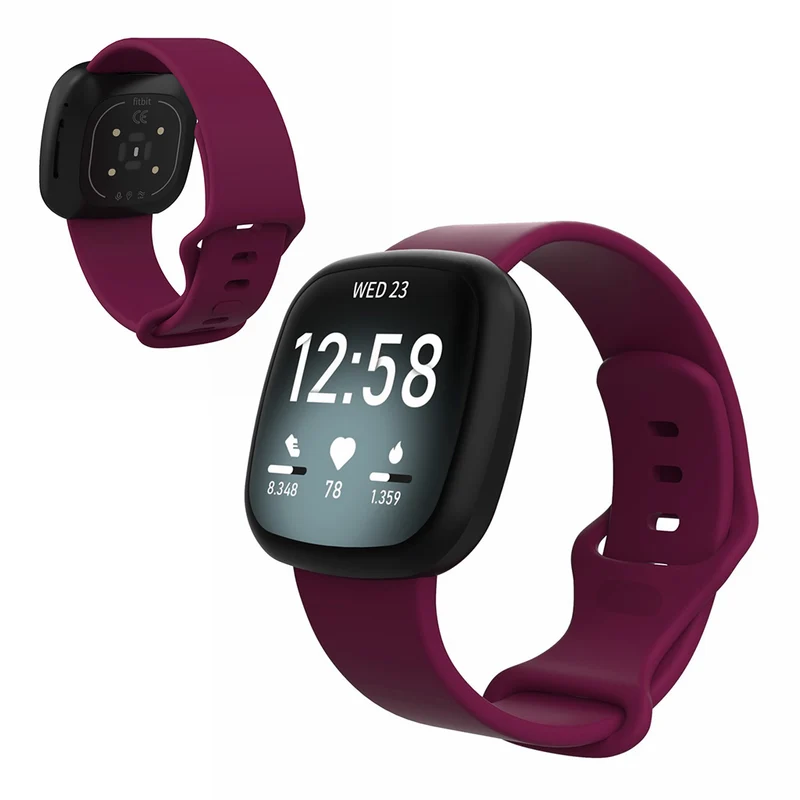 Robust Fitbit Versa 3 / Fitbit Sense Silikon / TPU armband - Größe: S