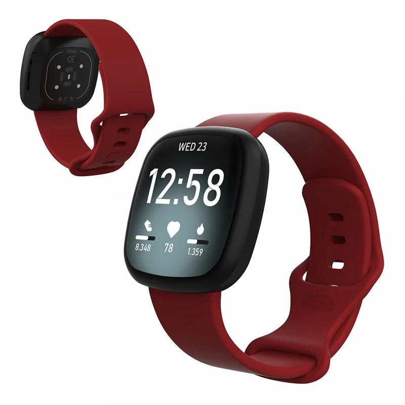 Robust Fitbit Versa 3 / Fitbit Sense Silikon / TPU armband - Größe: S