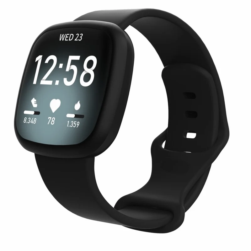Robust Fitbit Versa 3 / Fitbit Sense Silikon / TPU armband - Größe: S