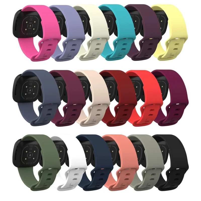 Robust Fitbit Versa 3 / Fitbit Sense Silikon / TPU armband - Größe: S