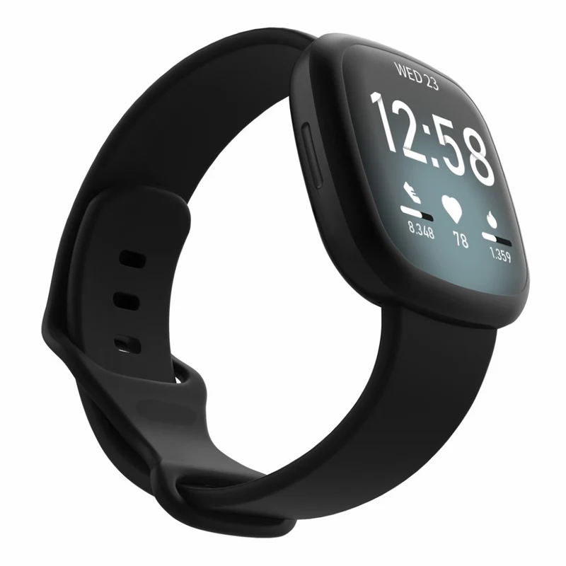 Robust Fitbit Versa 3 / Fitbit Sense Silikon / TPU armband - Größe: S