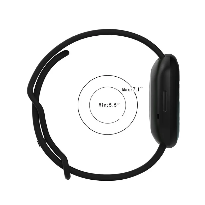 Robust Fitbit Versa 3 / Fitbit Sense Silikon / TPU armband - Größe: S