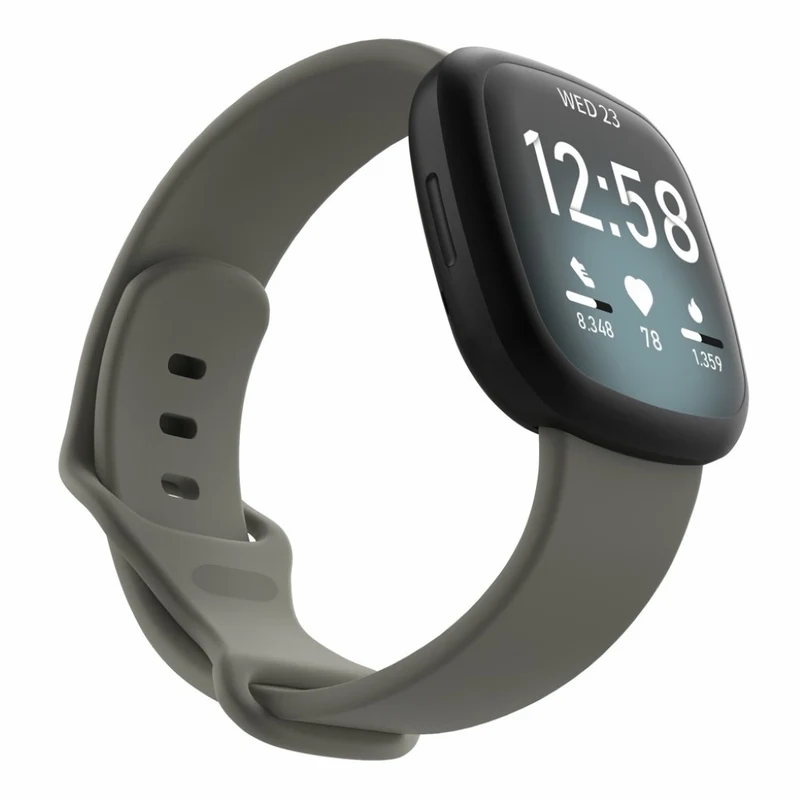 Robust Fitbit Versa 3 / Fitbit Sense Silikon / TPU armband - Größe: S
