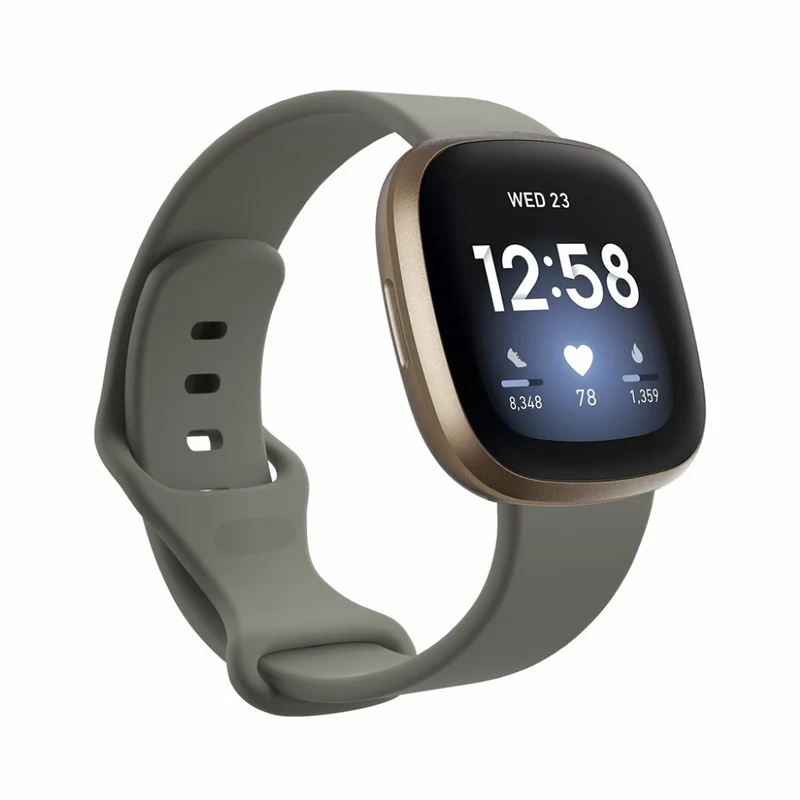Robust Fitbit Versa 3 / Fitbit Sense Silikon / TPU armband - Größe: S