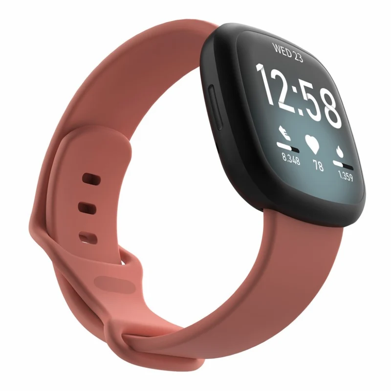 Robust Fitbit Versa 3 / Fitbit Sense Silikon / TPU armband - Größe: S