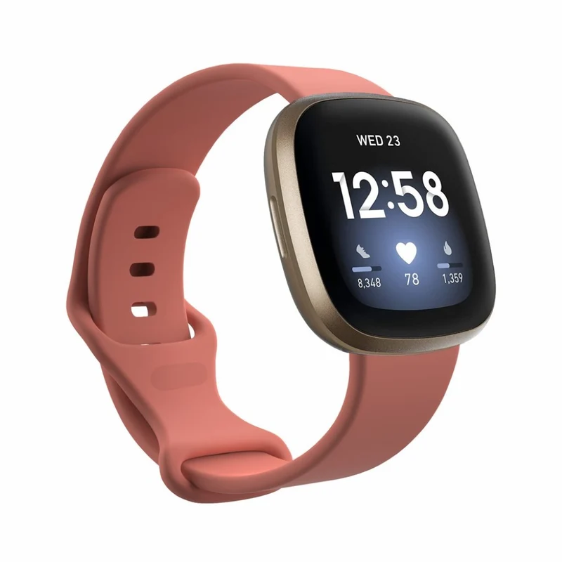 Robust Fitbit Versa 3 / Fitbit Sense Silikon / TPU armband - Größe: S
