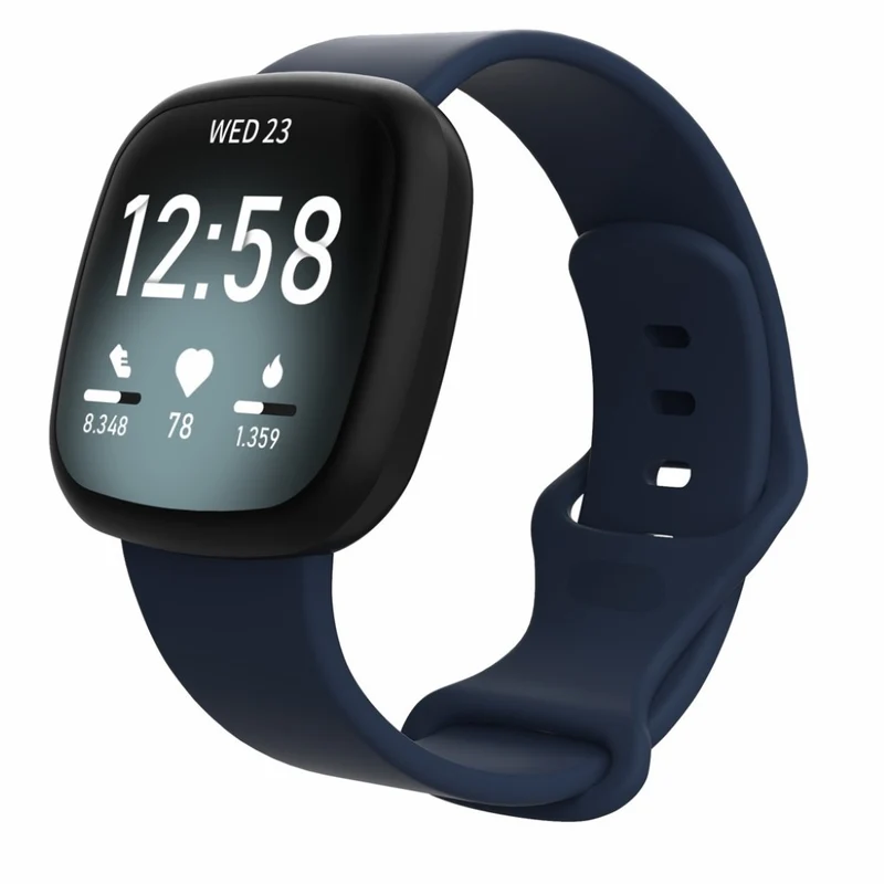 Robust Fitbit Versa 3 / Fitbit Sense Silikon / TPU armband - Größe: S