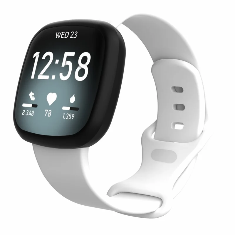 Robust Fitbit Versa 3 / Fitbit Sense Silikon / TPU armband - Größe: S