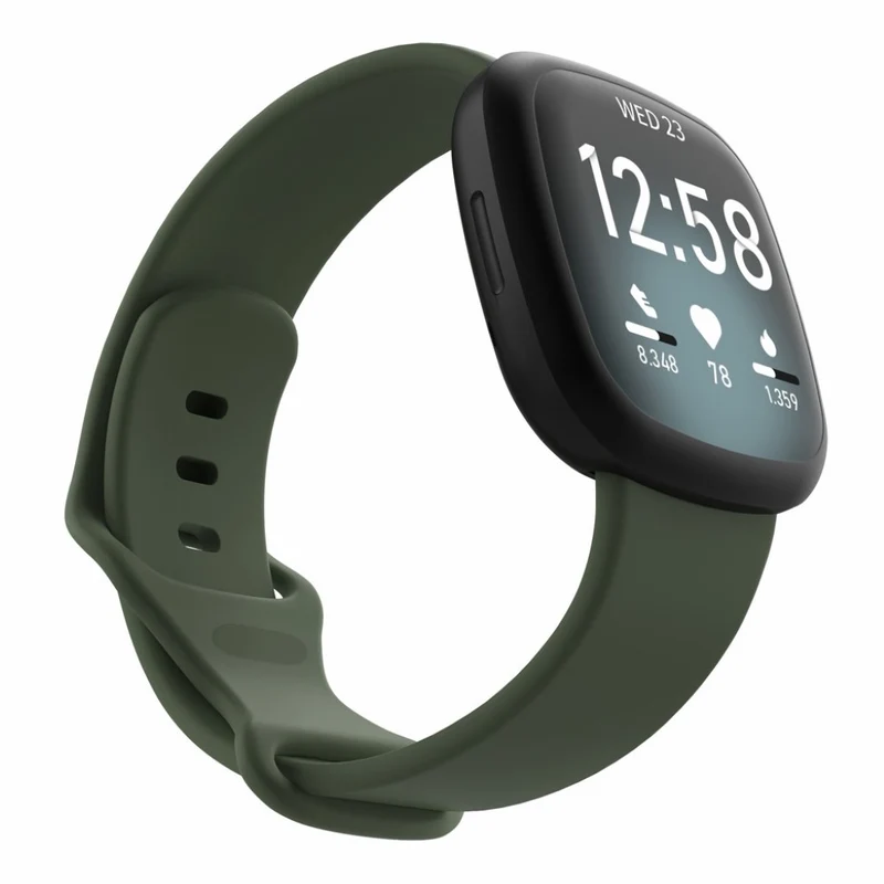 Robust Fitbit Versa 3 / Fitbit Sense Silikon / TPU armband - Größe: S