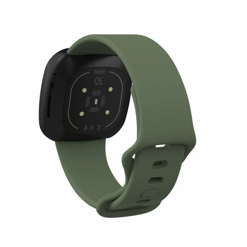 Robust Fitbit Versa 3 / Fitbit Sense Silikon / TPU armband - Größe: S