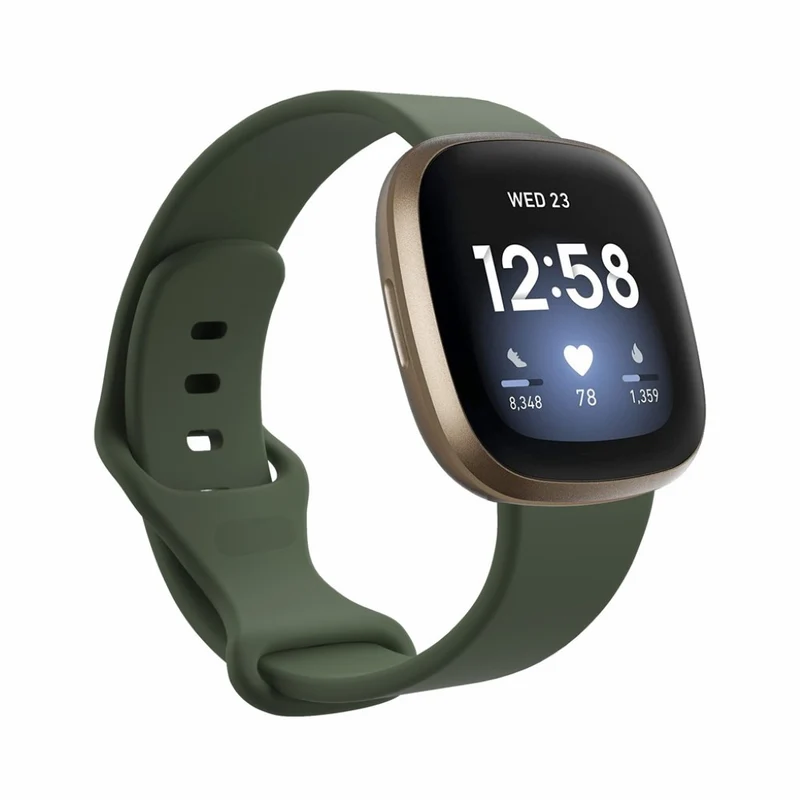 Robust Fitbit Versa 3 / Fitbit Sense Silikon / TPU armband - Größe: S
