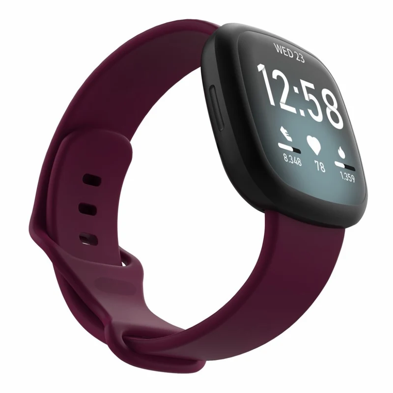Robust Fitbit Versa 3 / Fitbit Sense Silikon / TPU armband - Größe: S