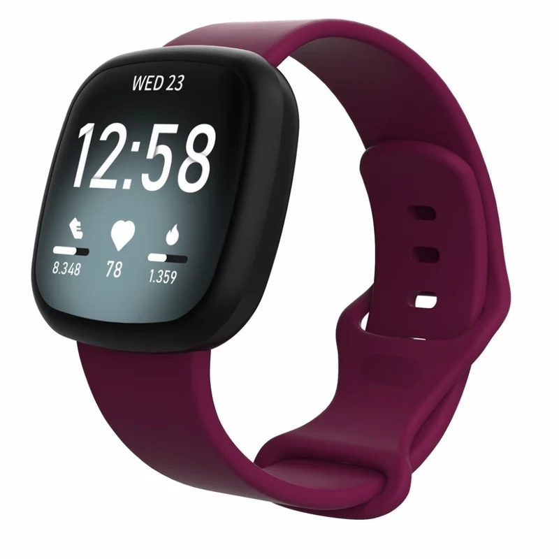 Robust Fitbit Versa 3 / Fitbit Sense Silikon / TPU armband - Größe: S