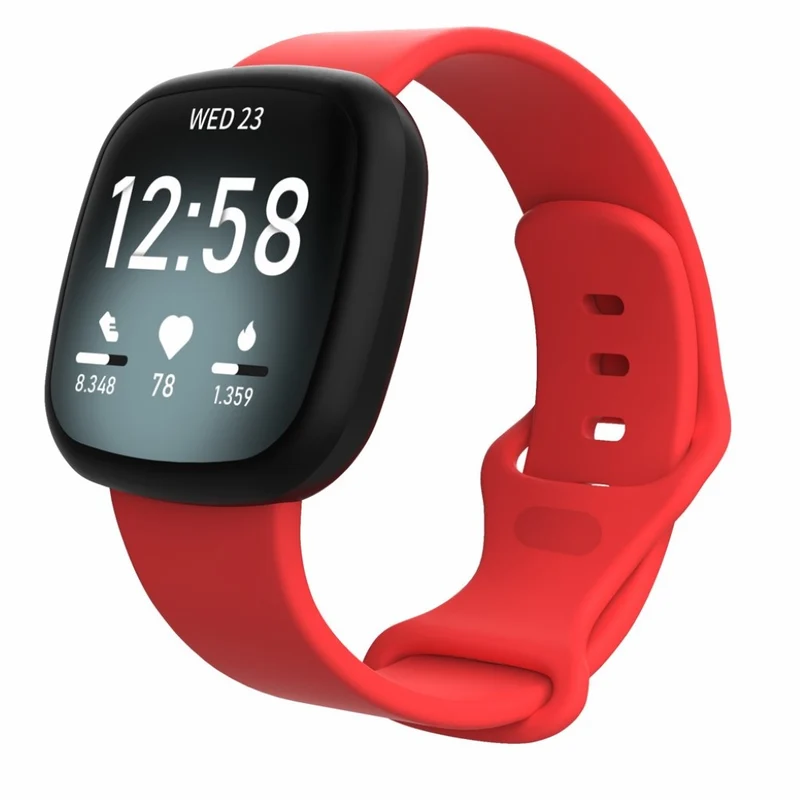 Robust Fitbit Versa 3 / Fitbit Sense Silikon / TPU armband - Größe: S
