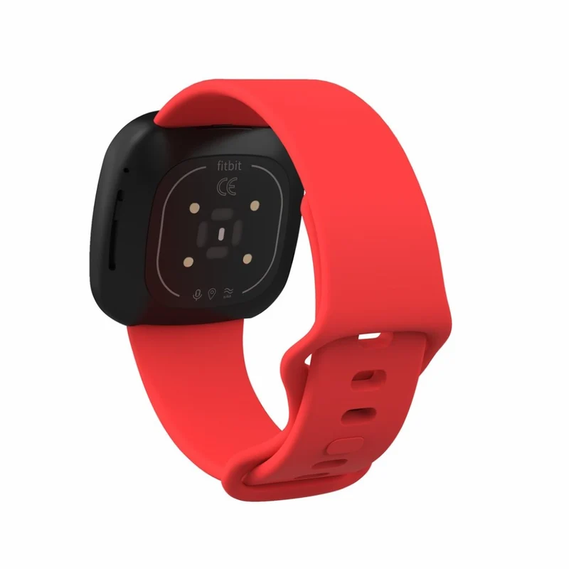 Robust Fitbit Versa 3 / Fitbit Sense Silikon / TPU armband - Größe: S