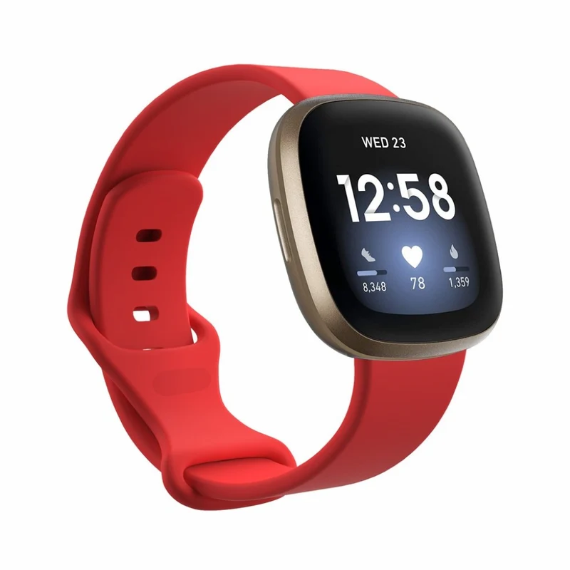 Robust Fitbit Versa 3 / Fitbit Sense Silikon / TPU armband - Größe: S