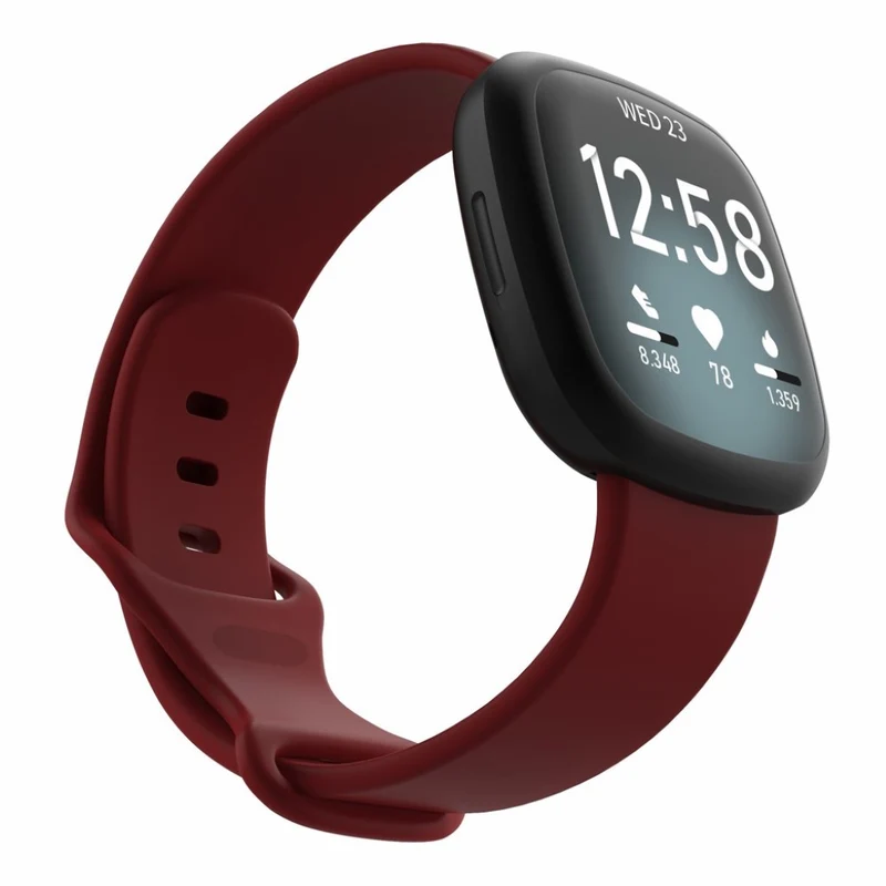 Robust Fitbit Versa 3 / Fitbit Sense Silikon / TPU armband - Größe: S