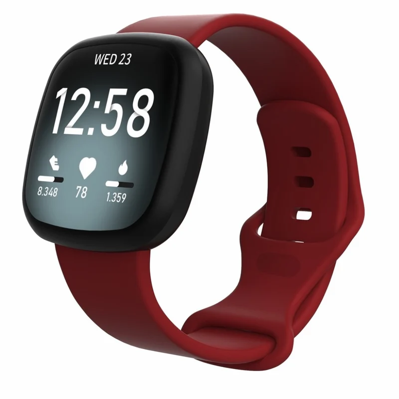 Robust Fitbit Versa 3 / Fitbit Sense Silikon / TPU armband - Größe: S