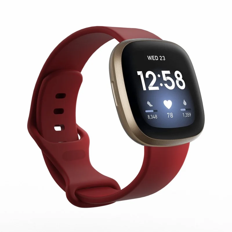 Robust Fitbit Versa 3 / Fitbit Sense Silikon / TPU armband - Größe: S