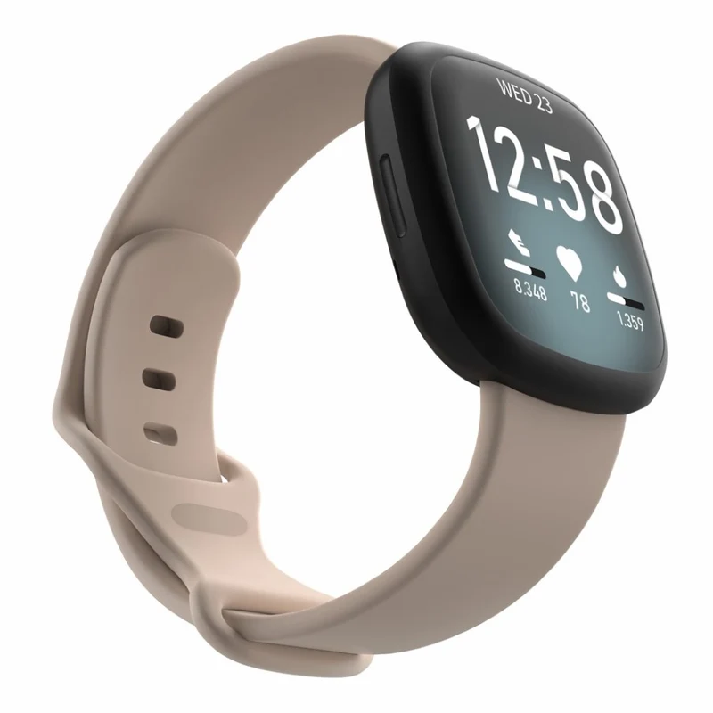 Robust Fitbit Versa 3 / Fitbit Sense Silikon / TPU armband - Größe: S