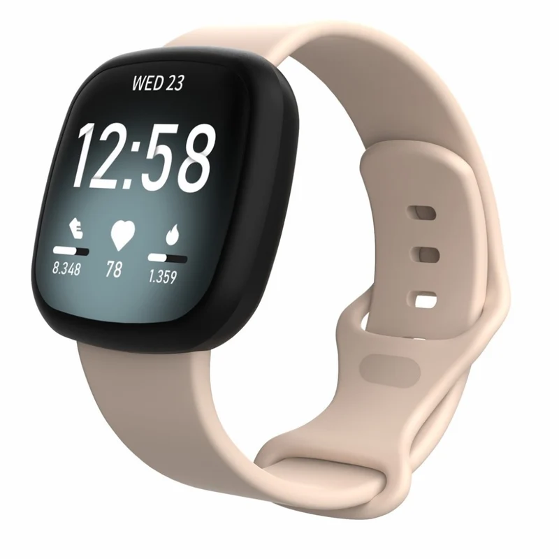 Robust Fitbit Versa 3 / Fitbit Sense Silikon / TPU armband - Größe: S
