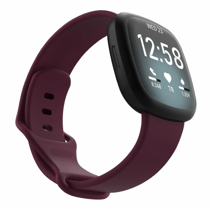Robust Fitbit Versa 3 / Fitbit Sense Silikon / TPU armband - Größe: S