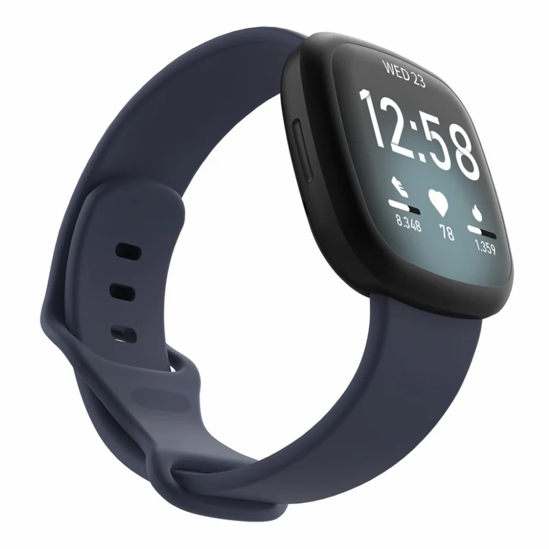 Robust Fitbit Versa 3 / Fitbit Sense Silikon / TPU armband - Größe: S