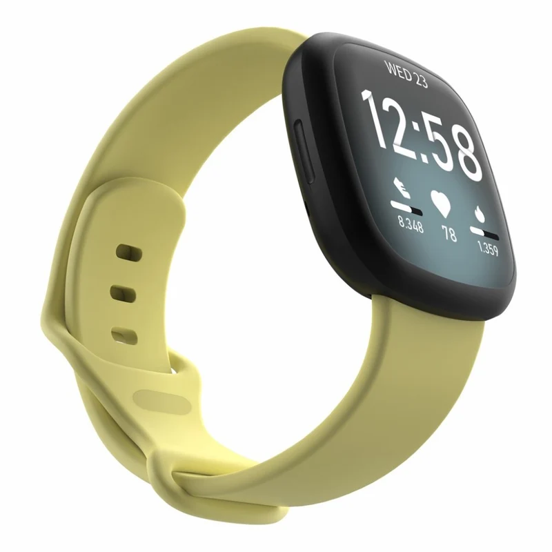 Robust Fitbit Versa 3 / Fitbit Sense Silikon / TPU armband - Größe: S