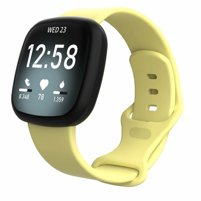 Robust Fitbit Versa 3 / Fitbit Sense Silikon / TPU armband - Größe: S