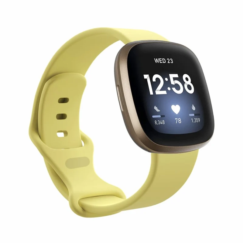 Robust Fitbit Versa 3 / Fitbit Sense Silikon / TPU armband - Größe: S