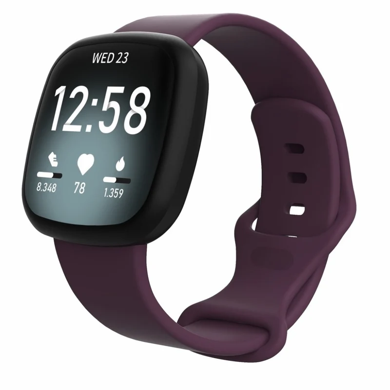 Robust Fitbit Versa 3 / Fitbit Sense Silikon / TPU armband - Größe: S