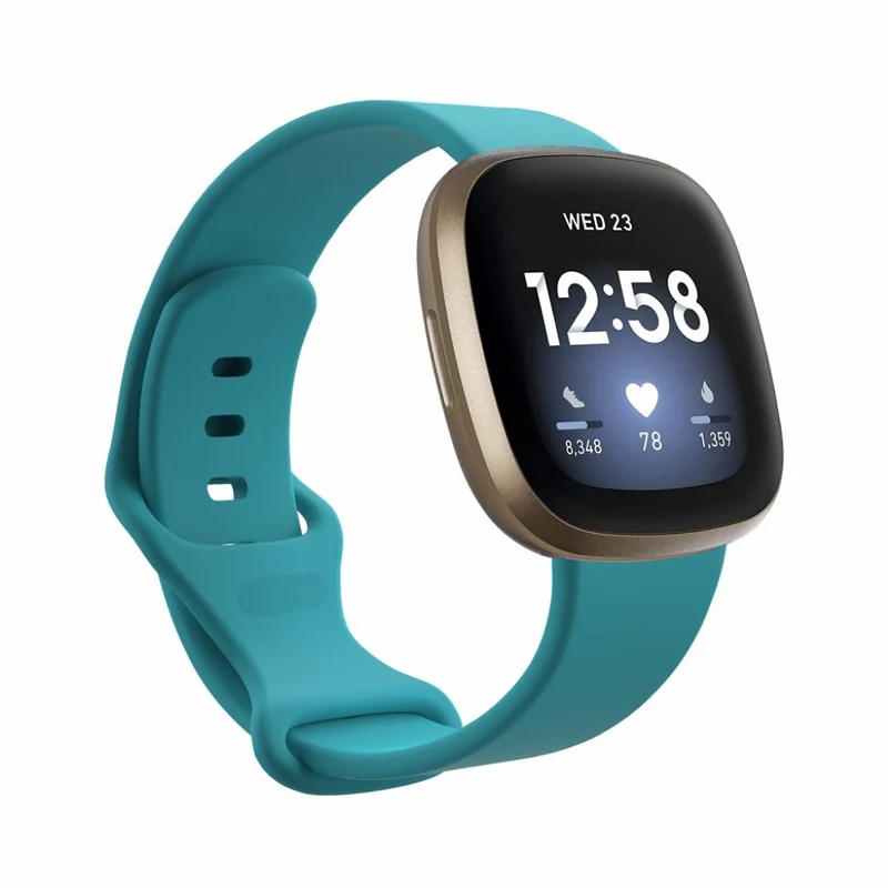 Robust Fitbit Versa 3 / Fitbit Sense Silikon / TPU armband - Größe: S
