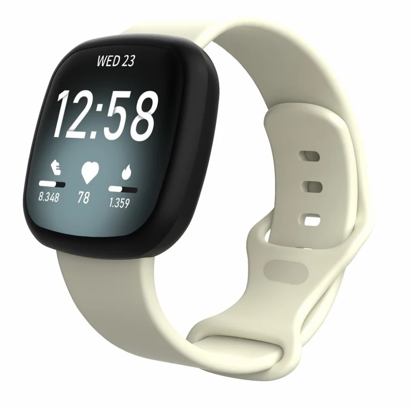 Robust Fitbit Versa 3 / Fitbit Sense Silikon / TPU armband - Größe: S