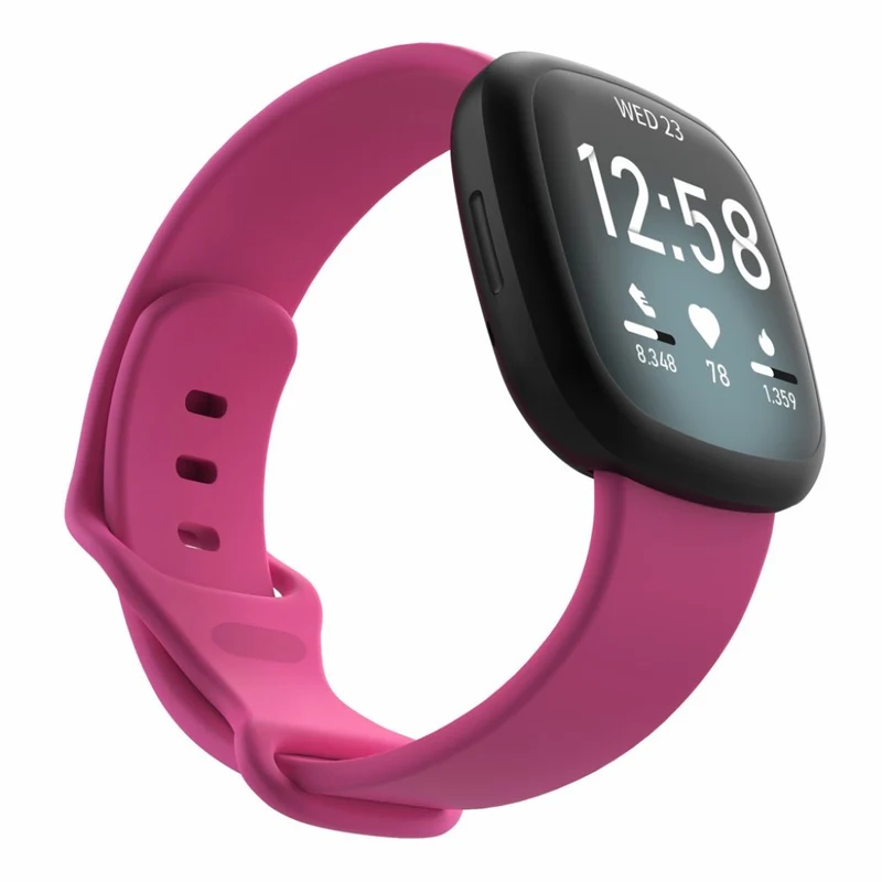 Robust Fitbit Versa 3 / Fitbit Sense Silikon / TPU armband - Größe: S