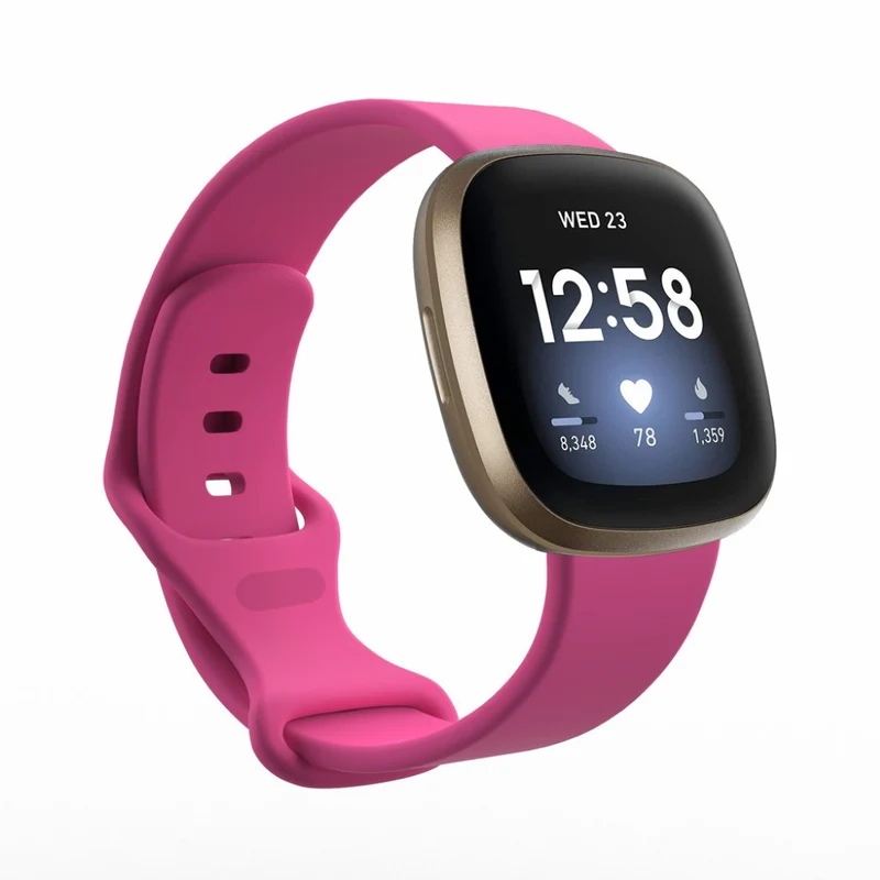 Robust Fitbit Versa 3 / Fitbit Sense Silikon / TPU armband - Größe: S