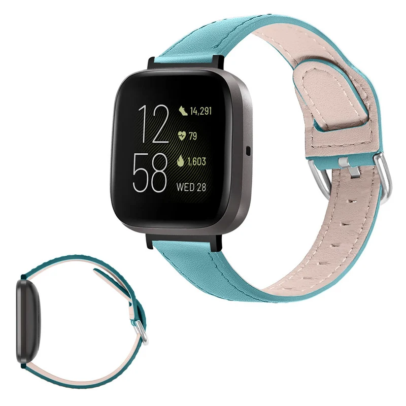 Zeitlos Fitbit Versa 3 / Fitbit Sense Echtes Leder armband
