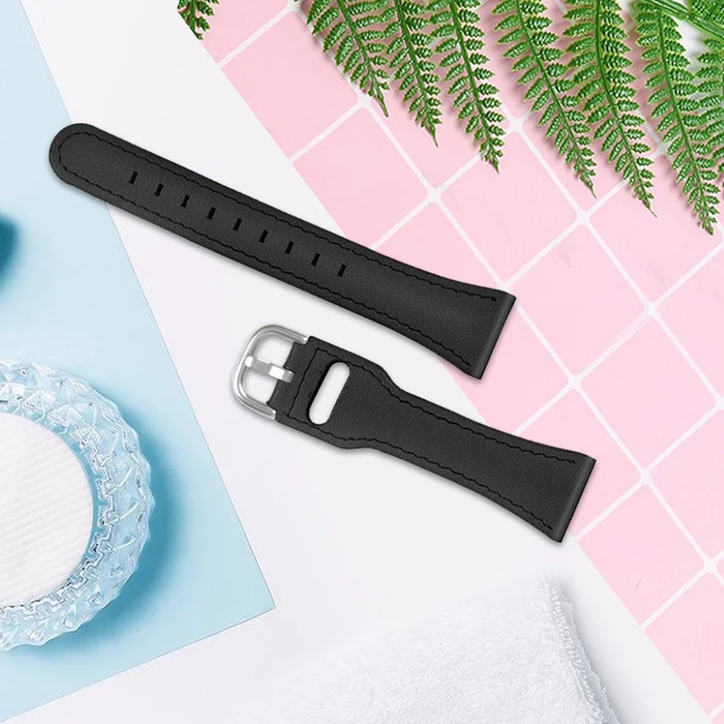 Zeitlos Fitbit Versa 3 / Fitbit Sense Echtes Leder armband