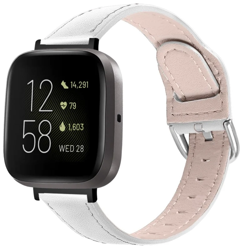 Zeitlos Fitbit Versa 3 / Fitbit Sense Echtes Leder armband