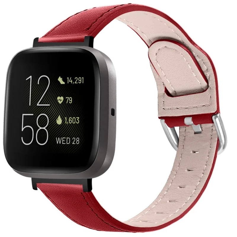 Zeitlos Fitbit Versa 3 / Fitbit Sense Echtes Leder armband