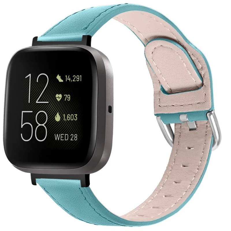 Zeitlos Fitbit Versa 3 / Fitbit Sense Echtes Leder armband
