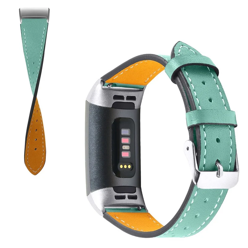 Cool Fitbit Charge 4 / Fitbit Charge 3 Echtes Leder armband