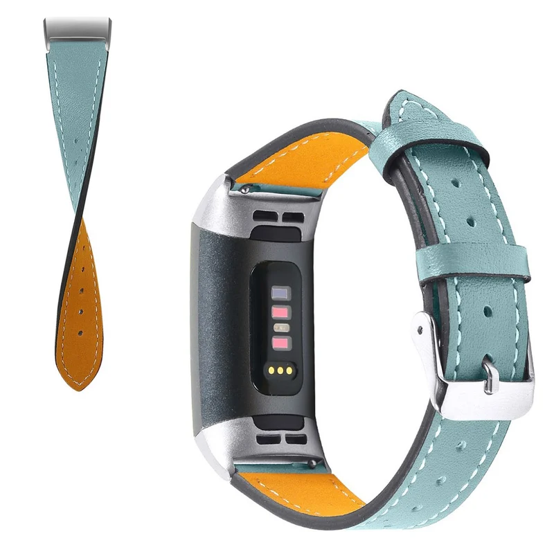 Cool Fitbit Charge 4 / Fitbit Charge 3 Echtes Leder armband