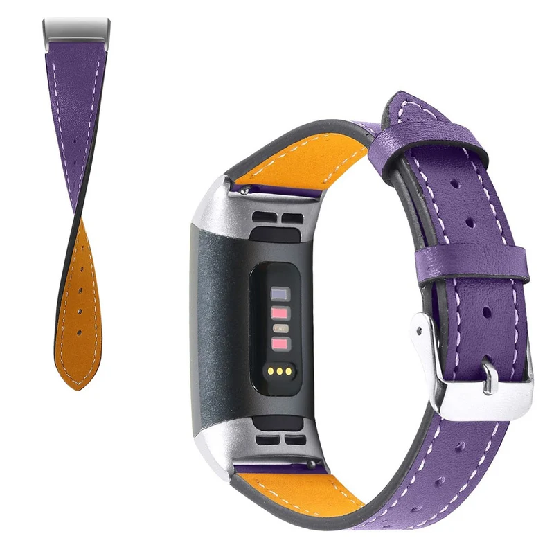 Cool Fitbit Charge 4 / Fitbit Charge 3 Echtes Leder armband