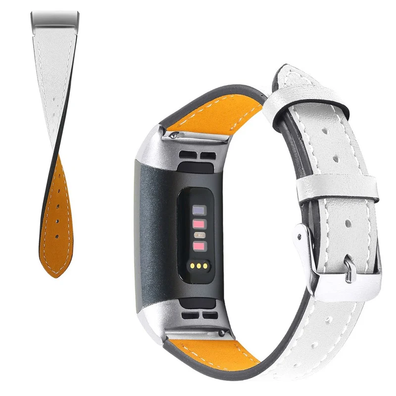 Cool Fitbit Charge 4 / Fitbit Charge 3 Echtes Leder armband
