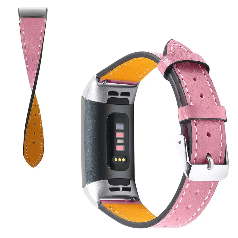 Cool Fitbit Charge 4 / Fitbit Charge 3 Echtes Leder armband