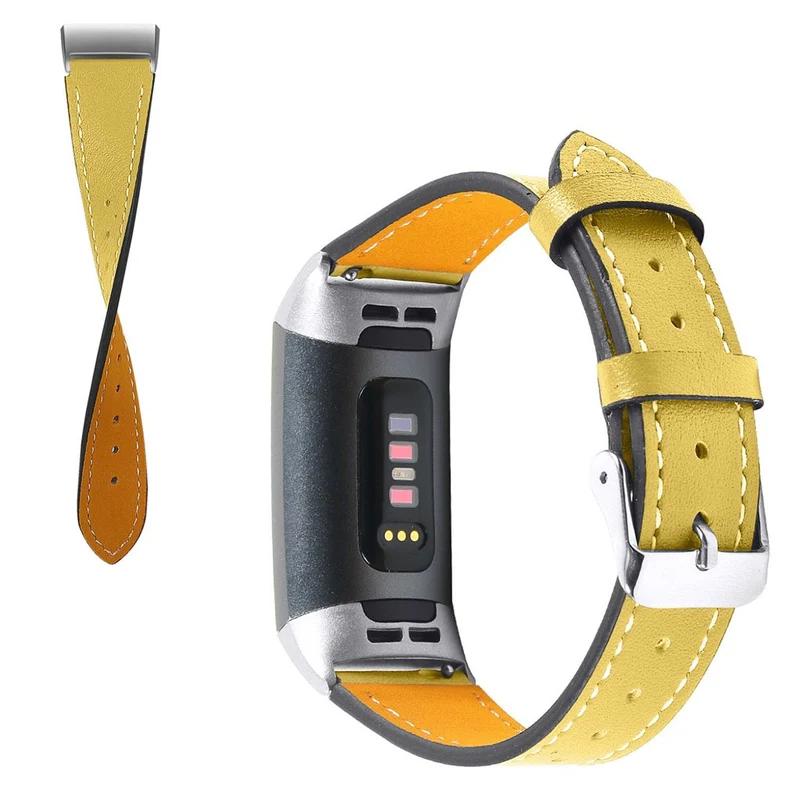 Cool Fitbit Charge 4 / Fitbit Charge 3 Echtes Leder armband