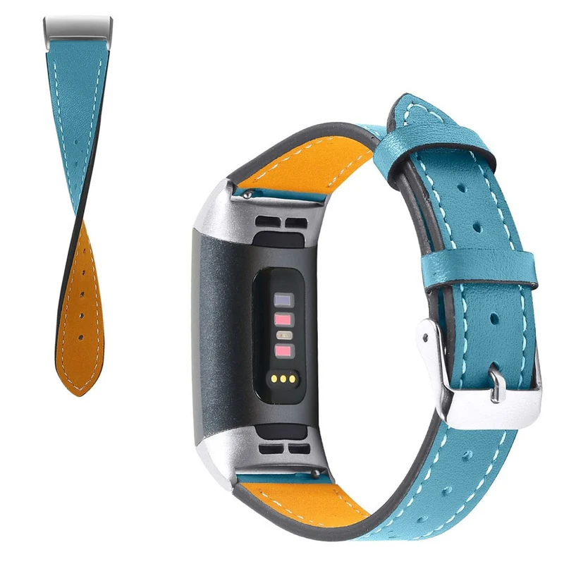 Cool Fitbit Charge 4 / Fitbit Charge 3 Echtes Leder armband