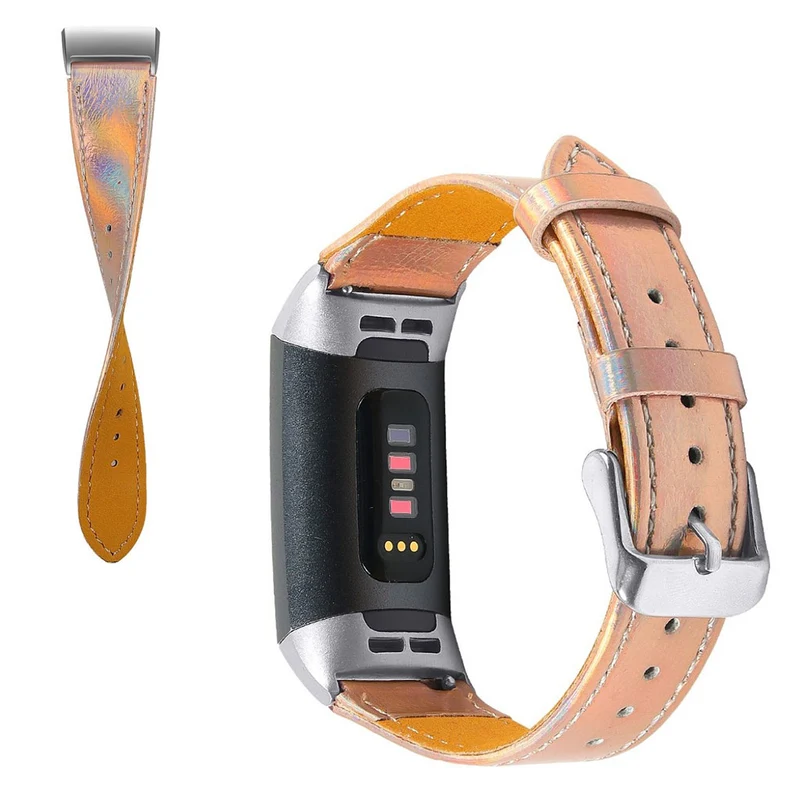 Cool Fitbit Charge 4 / Fitbit Charge 3 Echtes Leder armband