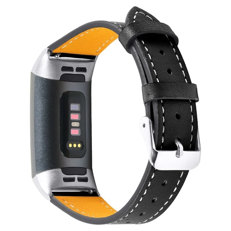 Cool Fitbit Charge 4 / Fitbit Charge 3 Echtes Leder armband