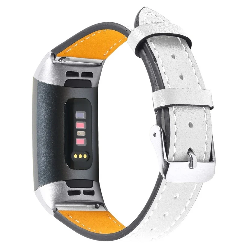 Cool Fitbit Charge 4 / Fitbit Charge 3 Echtes Leder armband